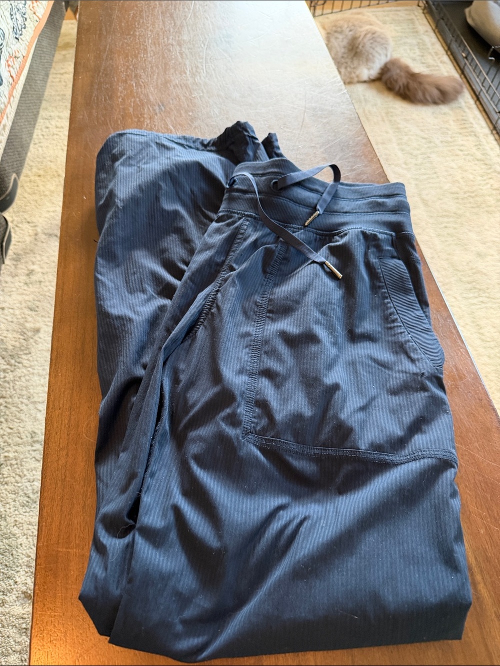 lululemon athletica Navy Ribbed Track Joggers